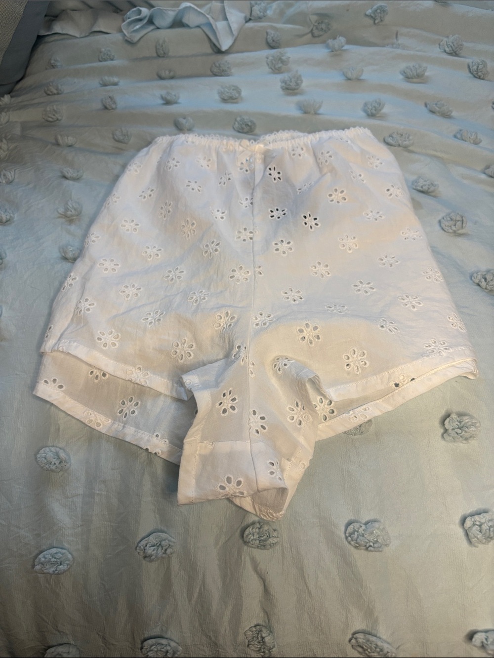 wild fable 💯% Cotton White Eyelet Sleep Shorts